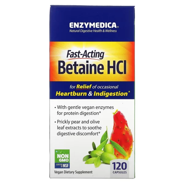 Enzymedica Бетаин 120 капсул