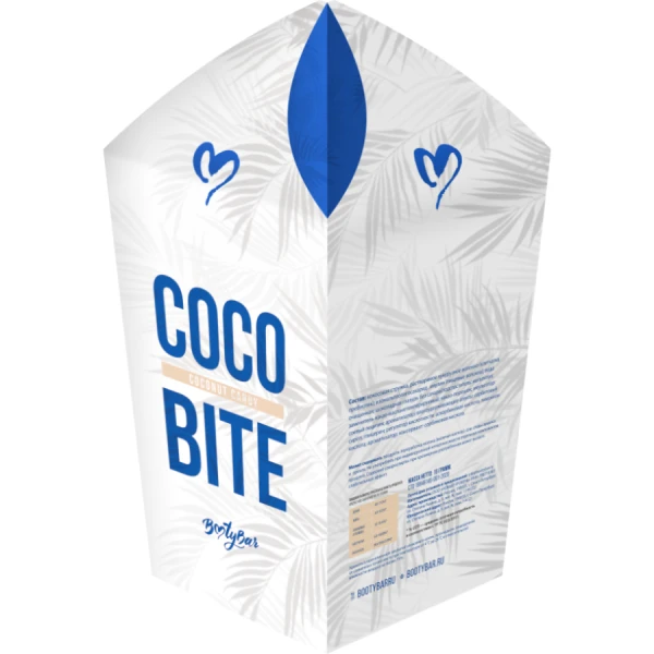 BootyBar Кокосовые конфеты Coco Bite 180 грамм (Темный шоколад)
