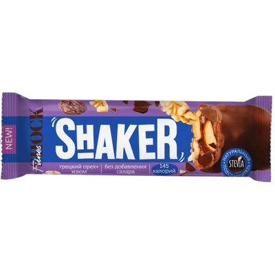 FitnesShock Батончик Shaker 35 грамм (Грецкий орех с изюмом)