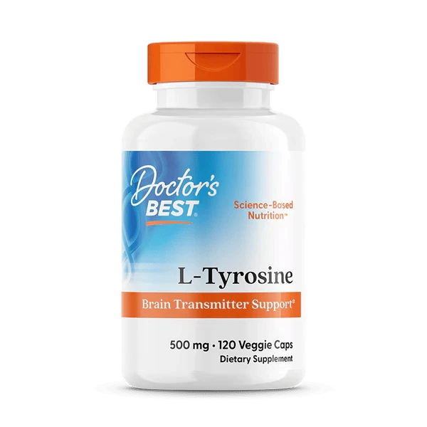 Doctor's Best Л-Тирозин 500 мг 120 вег капсул