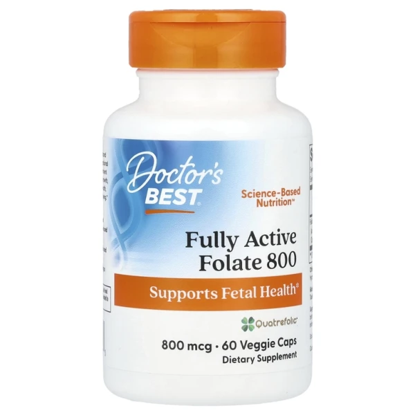 Doctor's Best Активный Фолат 800 мкг 60 вег капсул