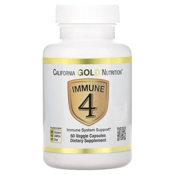 California GOLD Nutrition Поддержка Иммунитета Immune 4 60 вег капсул