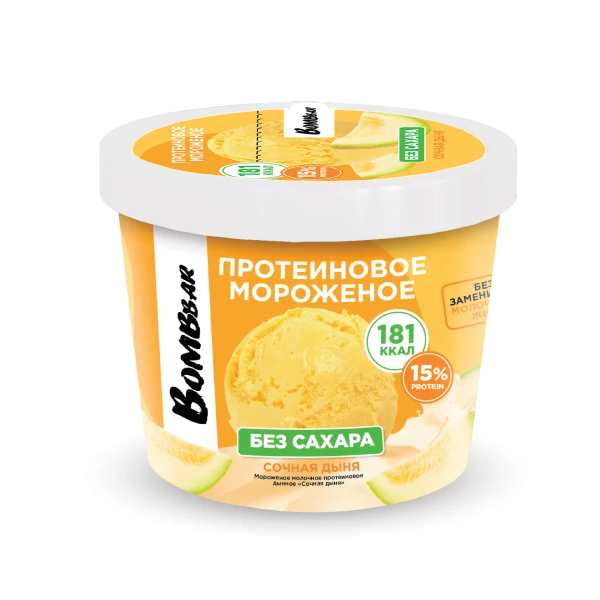 Bombbar Мороженое протеиновое 150 грамм (Дынное)