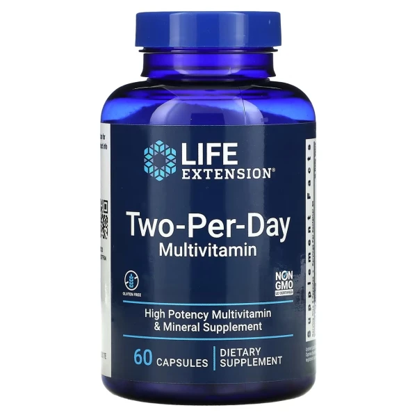 Life Extension Мультивитамины для приема два раза в день Two-Per-Day 60 капсул
