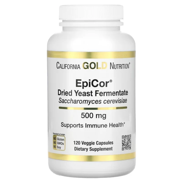 California GOLD Nutrition Сухой дрожжевой ферментат Epicor 500 мг 120 вег капсул