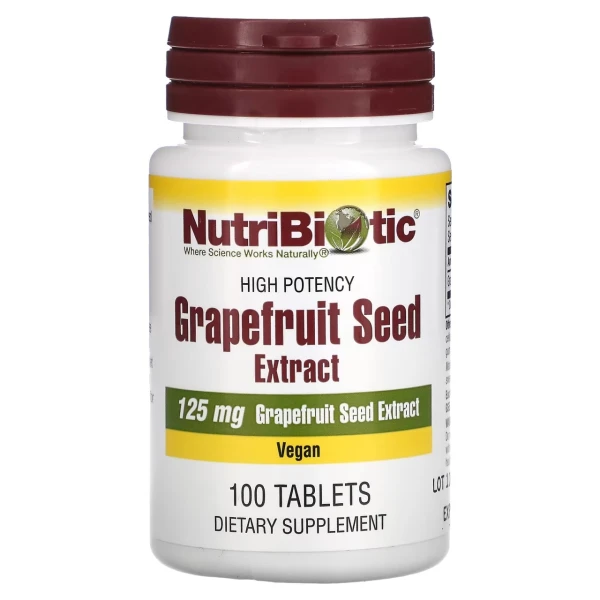 NutriBiotic Экстракт семян Грейпфрута 125 мг 100 таблеток