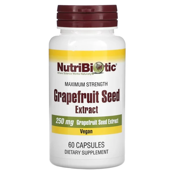 NutriBiotic Экстракт семян Грейпфрута 250 мг 60 капсул