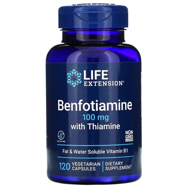 Life Extension Бенфотиамин с Тиамином 100 мг 120 вег капсул