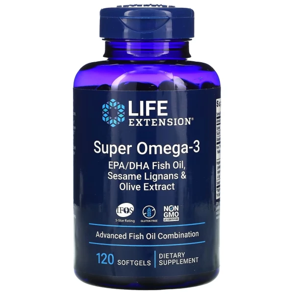 Life Extension Супер Омега-3 120 софтгель-капсул