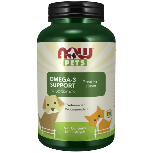 NOW Pets Омега-3 для собак и кошек 180 софтгель-капсул