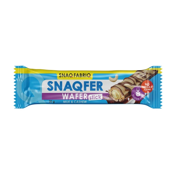 Snaq Fabriq Батончик вафельный с начинкой Snaq Well 20 грамм (С молочно-ореховой пастой)