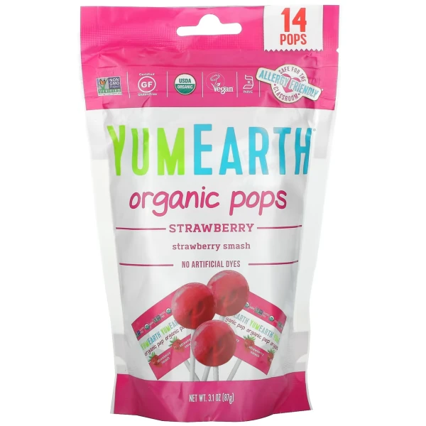 Yum Earth органические леденцы 87 грамм (Ягоды)