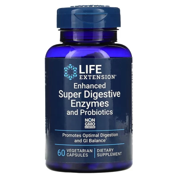 Life Extension Пищеварительные Ферменты улучшенная формула с Пробиотиками 60 вег капсул
