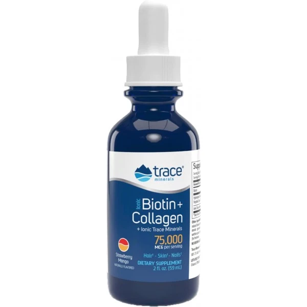 Trace Minerals Ионный Биотин + Коллаген 59 мл