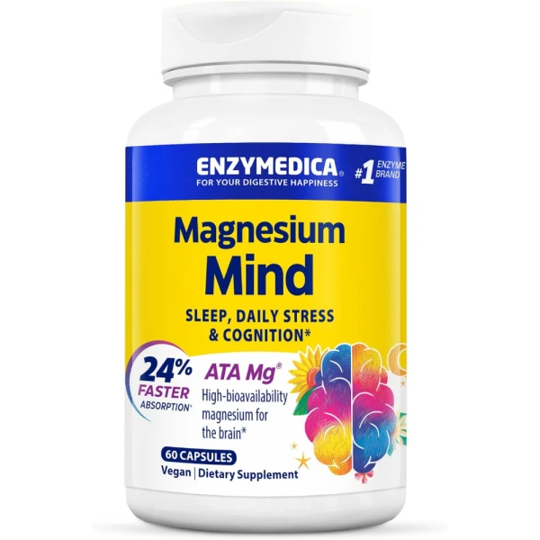 Enzymedica Магний для Мозга 60 капсул
