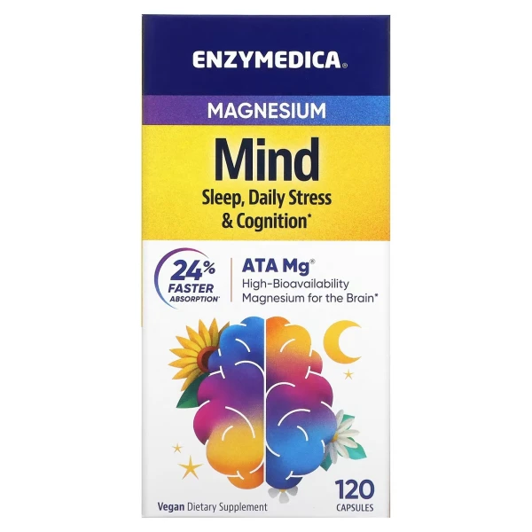 Enzymedica Магний для Мозга 120 капсул