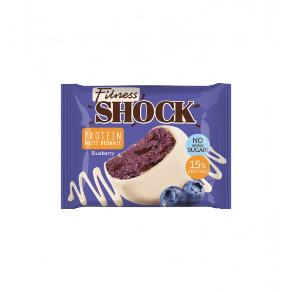 FitnesShock Протеиновый брауни 50 грамм (Черника)