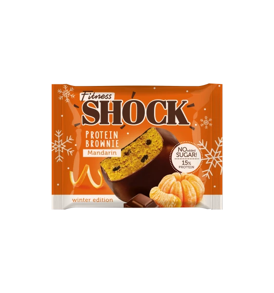 FitnesShock Протеиновый брауни 50 грамм (Мандариновый)