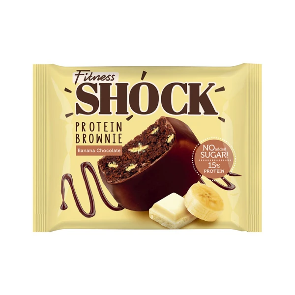 FitnesShock Протеиновый брауни 50 грамм (Банановый)