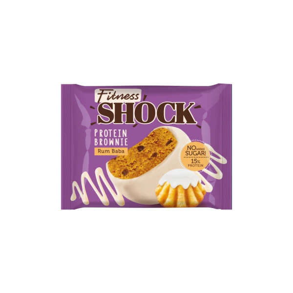 FitnesShock Протеиновый брауни 50 грамм (Ромовая баба)