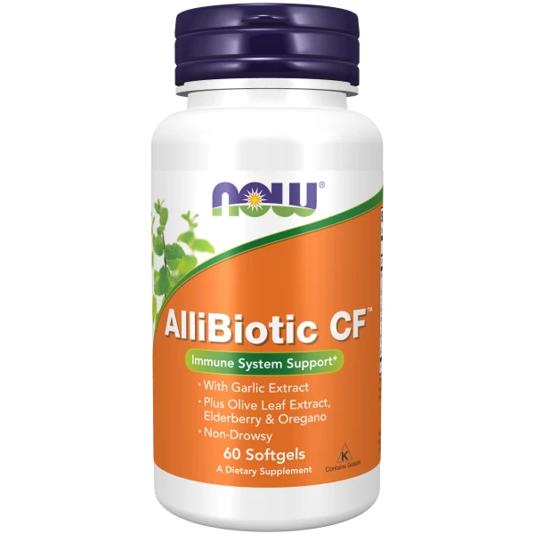NOW Поддержка Иммунитета AlliBiotic CF 60 софтгель-капсул