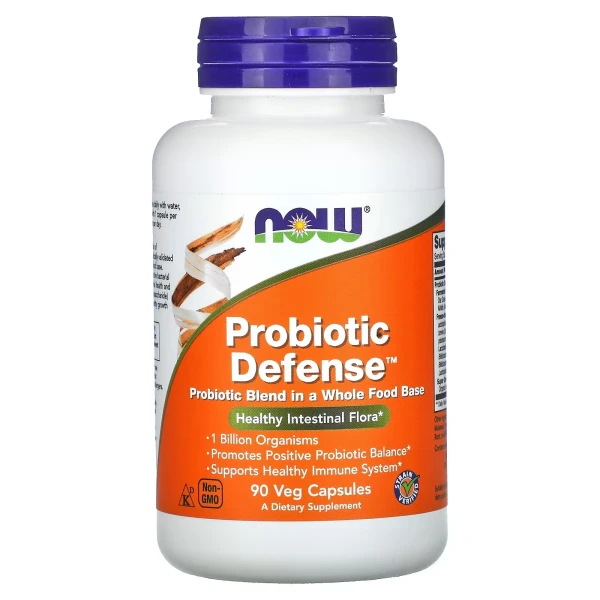 NOW смесь пробиотиков Probiotic Defense 90 вег капсул