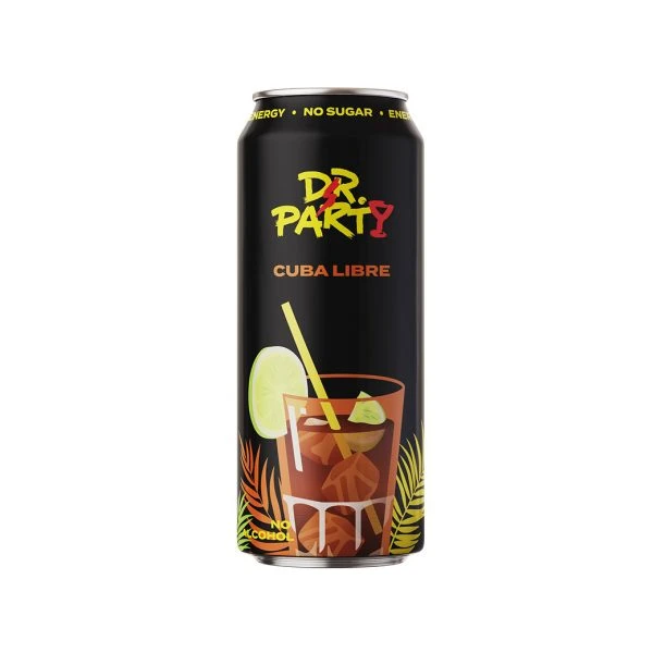 Fitness Food Factory Энергетический напиток DR PARTY 450 мл (Куба-Либре)