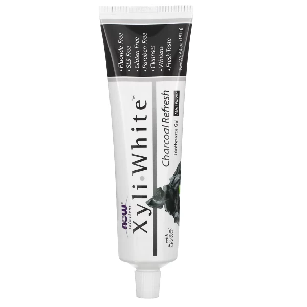 NOW Xyliwhite Зубная паста с углем 181 грамм