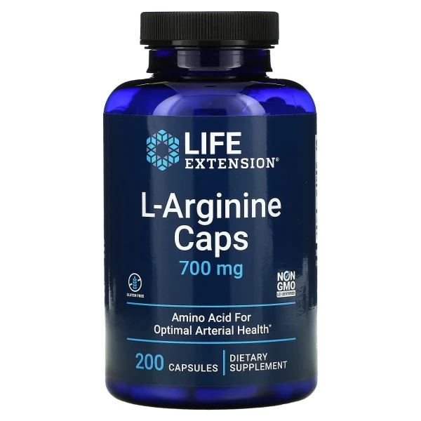Life Extension Л-Аргинин в капсулах 700 мг 200 капсул