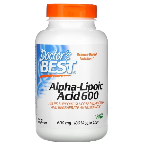 Doctor's Best Альфа-Липоевая Кислота 600 мг 180 вег капсул