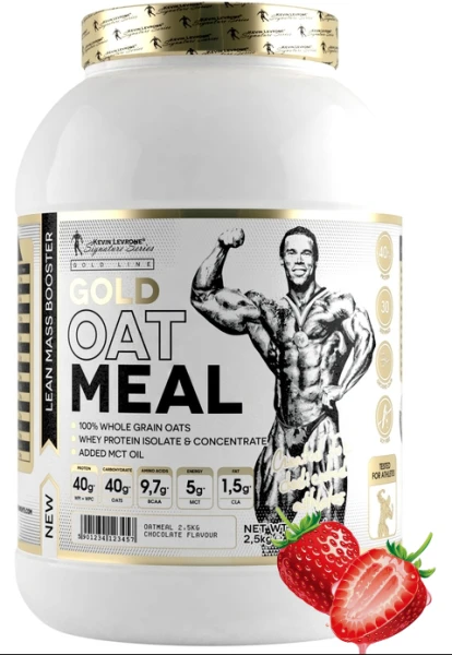 Kevin Levrone Гейнер на овсяных хлопьях Gold OatMeal 2500 грамм (Клубника)