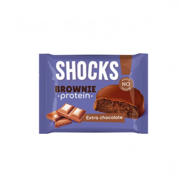 FitnesShock Протеиновый брауни SHOCKS 50 грамм (Шоколадный)