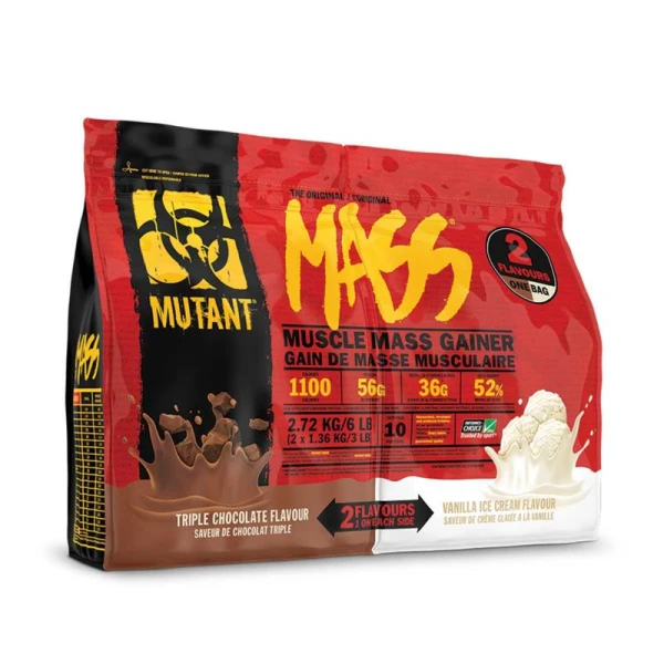 Mutant Гейнер Mass 2720 грамм Дой 2 вкуса (Тройной шоколад / Ванильное мороженое)
