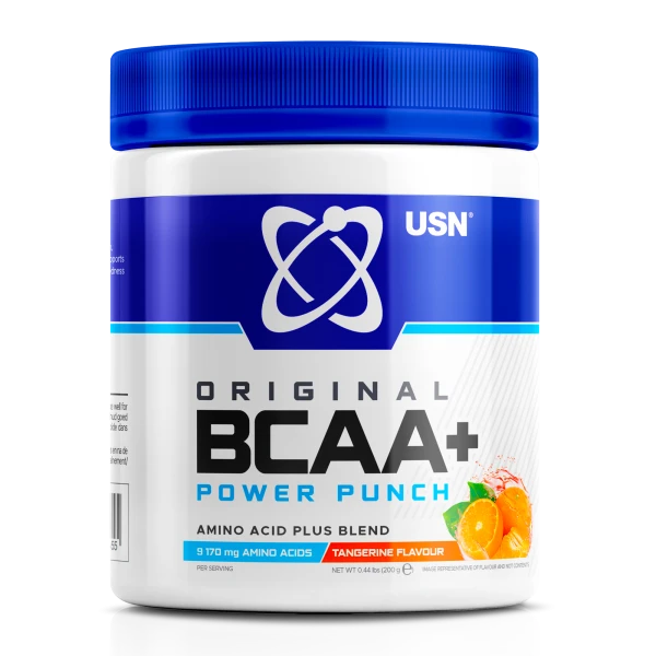 USN БЦАА+ Аминокислоты Power Punch 200 грамм (Мандарин)