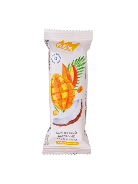 Protein Rex Кокосовый батончик 40 грамм (Манго)