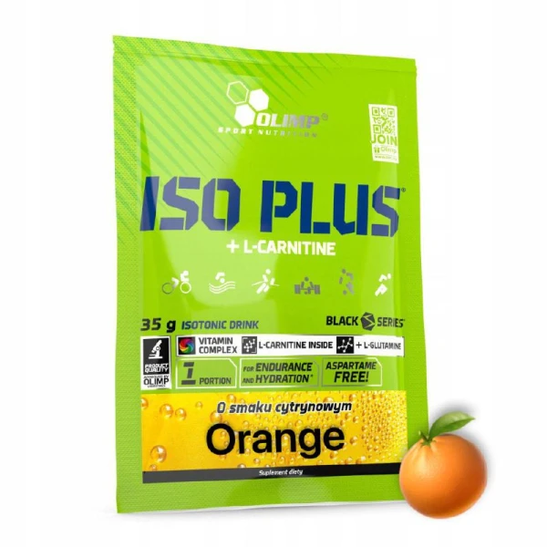 Olimp Изотоник Iso Plus + Л-Карнитин 35 грамм (Апельсин)