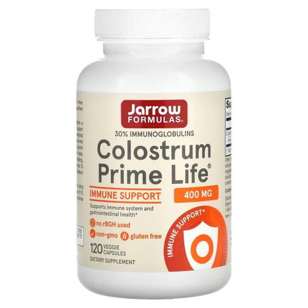 Jarrow Formulas Молозиво Prime Life 400 мг 120 вег капсул