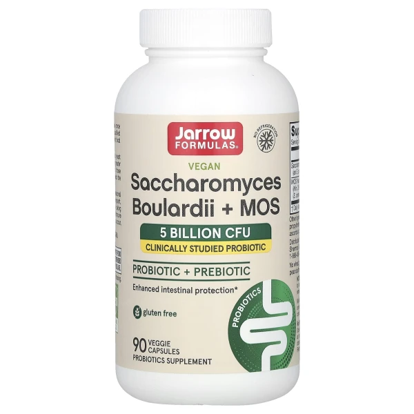 Jarrow Formulas Сахаромицеты Буларди и манноолигосахариды 5 млрд КОЕ 90 вег капсул