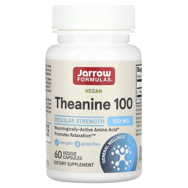 Jarrow Formulas Теанин 100 мг 60 вег капсул