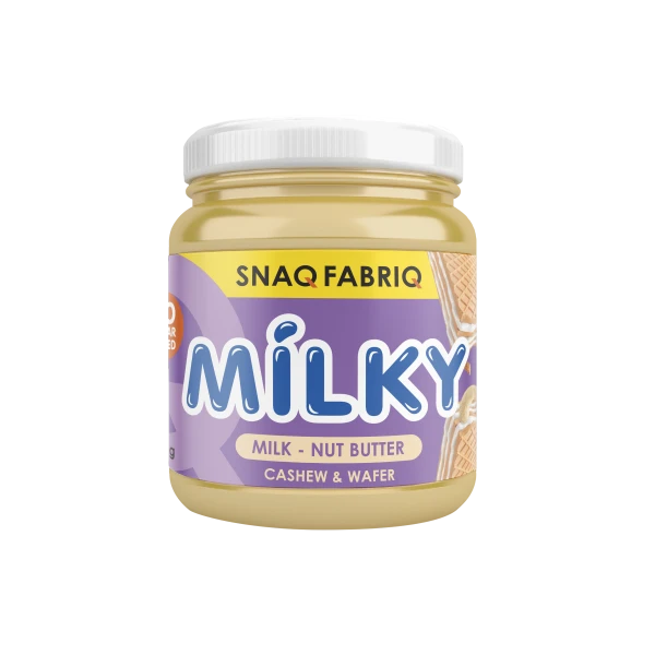 Snaq Fabriq Молочно-ореховая паста с кешью и вафлей Milky 250 грамм