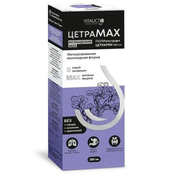 Vitauct ЦетраMAX исландский мох 250 мл
