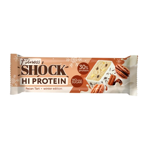 FitnesShock Протеиновый батончик Hi protein 40 грамм (Пекан-тарт)