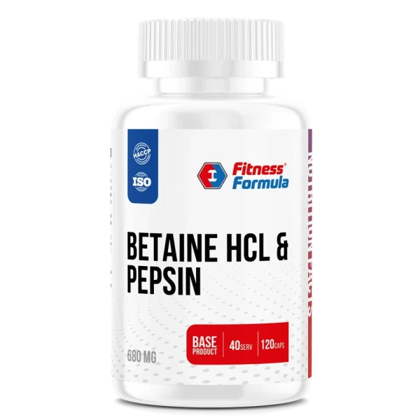 Fitness Formula Бетаин и Пепсин 680 мг 120 капсул