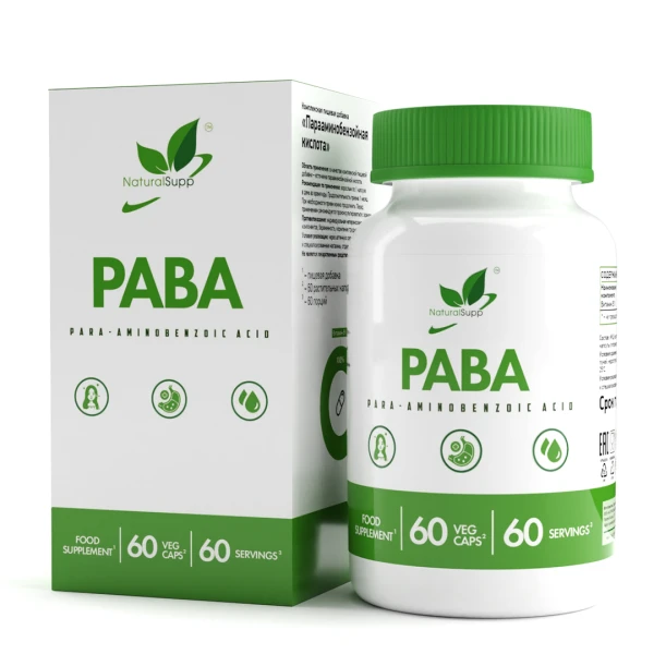 NaturalSupp ПАБК 60 вег капсул