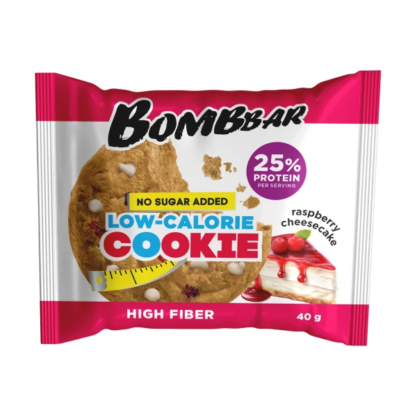 Bombbar низкокалорийное печенье 40 грамм (Малиновый чизкейк)