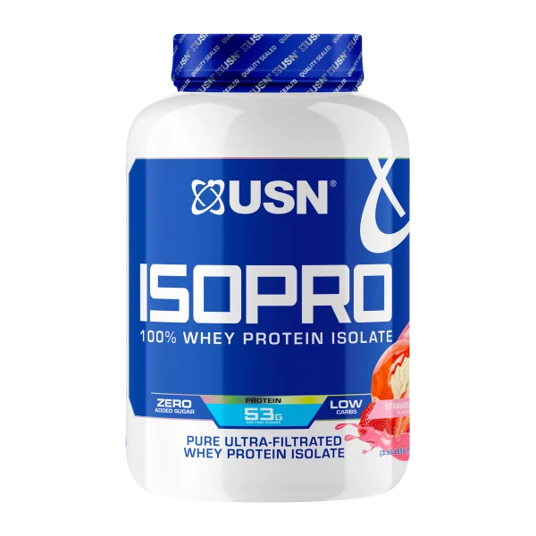 USN Сывороточный Протеин Изолят IsoPro 100% 1800 грамм (Клубника)