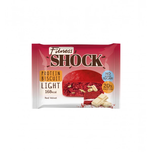 FitnesShock Протеинеовый бисквит низкокалорийный 40 грамм (Рэд-велюр)
