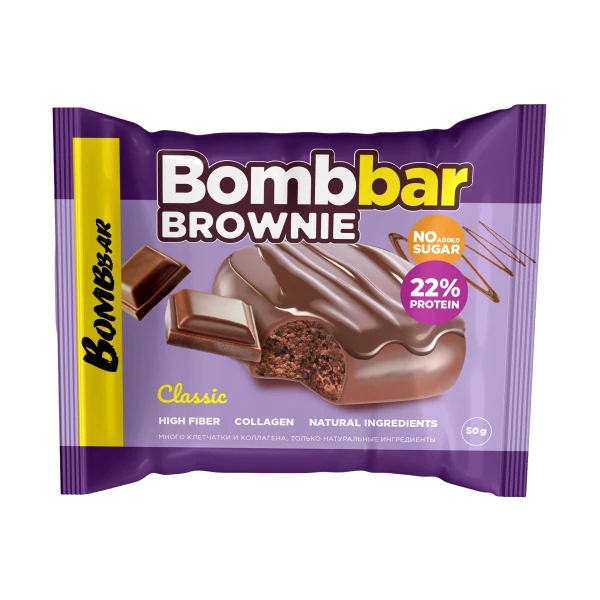 Bombbar протеиновый брауни 50 грамм (Классическое)