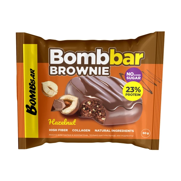 Bombbar протеиновый брауни 50 грамм (Фундук)