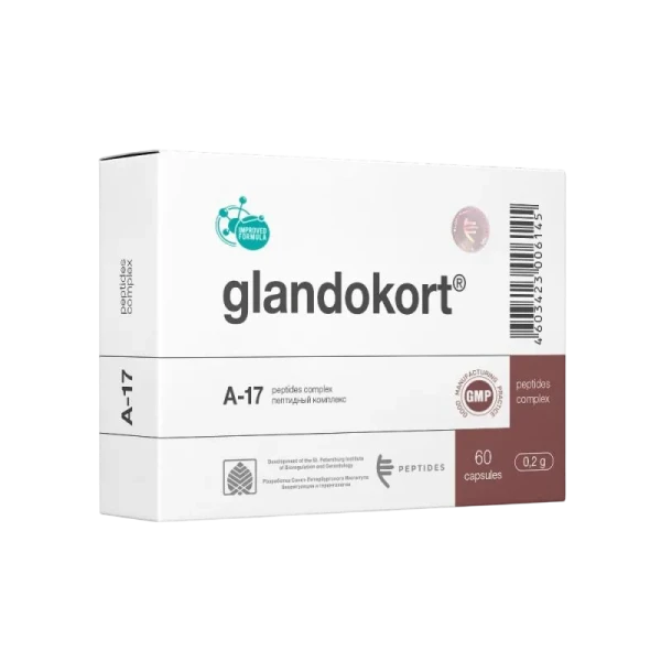Peptides Glandokort  А-17 эндокринная система 60 капсул